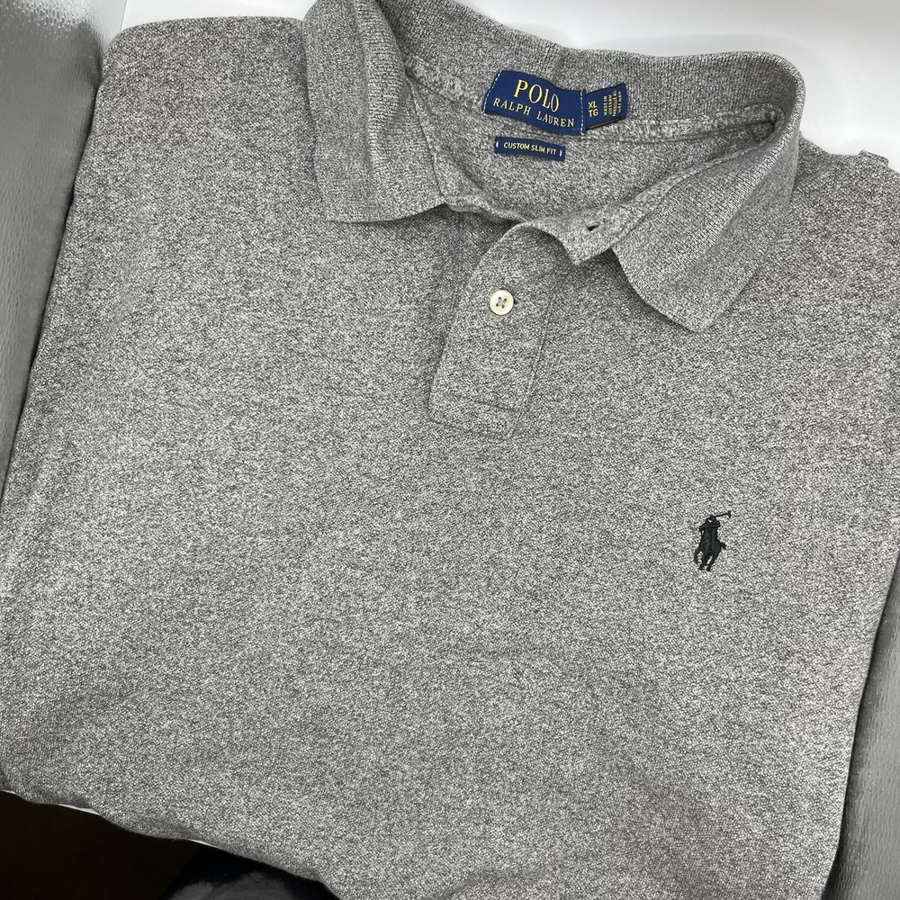 Polo Ralph Lauren Basic Polo shirt with Logo Gray size Xl‎